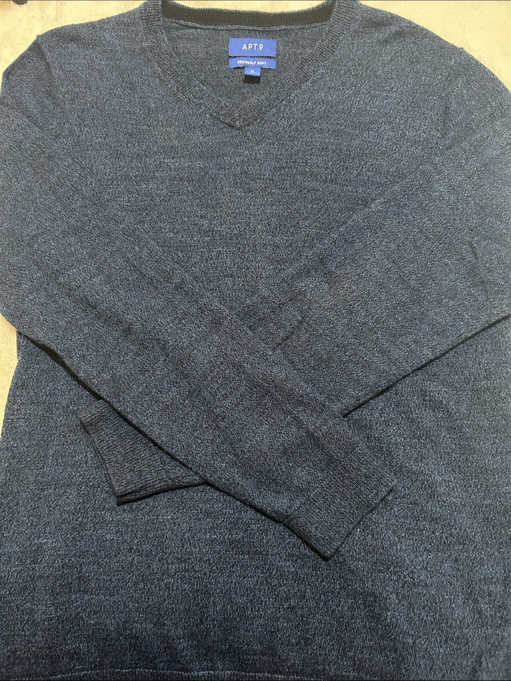 Apt. 9 Men's Dark Navy V-Neck Sweater